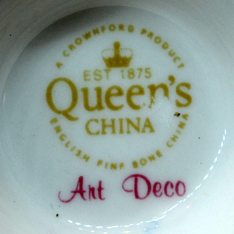 Vintage Queen's China Floral Art Deco marks