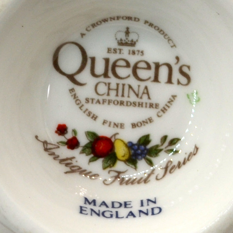 Queen's China Antique Fruit Series Teacup and Saucer