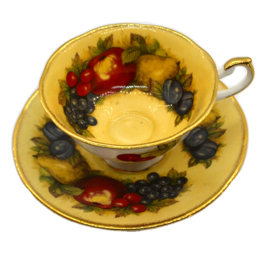 Queen's China Antique Fruit Series Teacup and Saucer