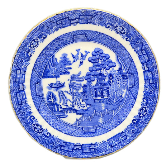 Samuel Radford Blue and White Willow Porcelain China Side Plate c1928