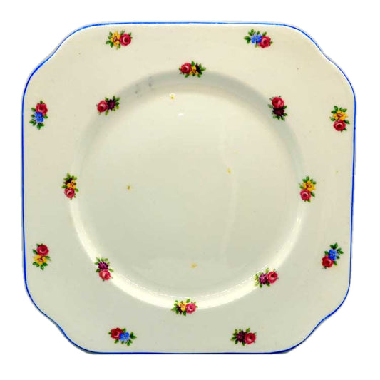 rare colclough china ditsy rose pattern cake plate