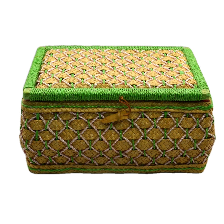 Retro Woven Sewing Box