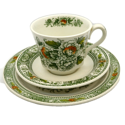 Ridgway Canterbury 4269 Ironstone China Teacup Saucer & side Plate