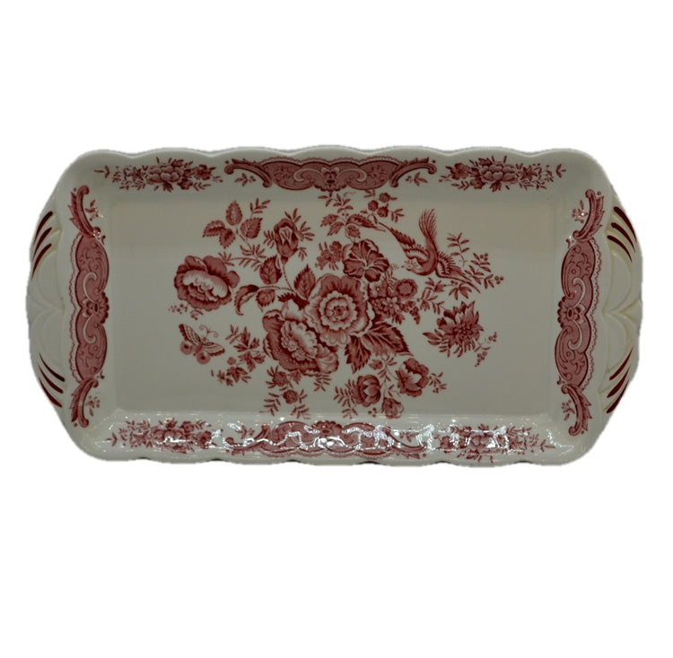 Ridgway Winsdor Red and White China Tray Platter