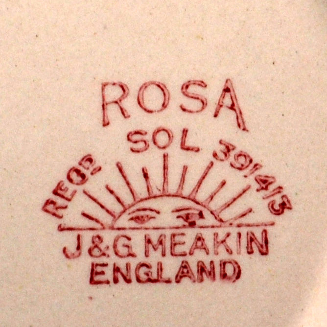 J & G Meakin vintage Sol china Rosa serving platter