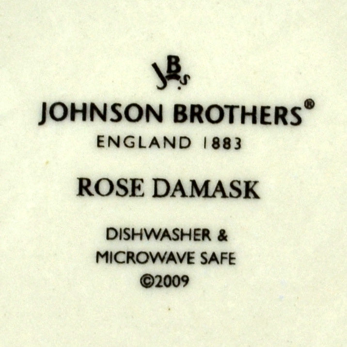Johnson Brothers China Rose Damask Rimmed Soup Bowl
