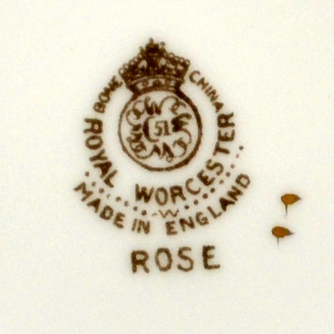 Royal Worcester China Rose Mark 1959