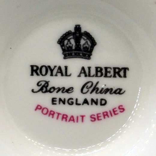 royal albert china mark portrait series