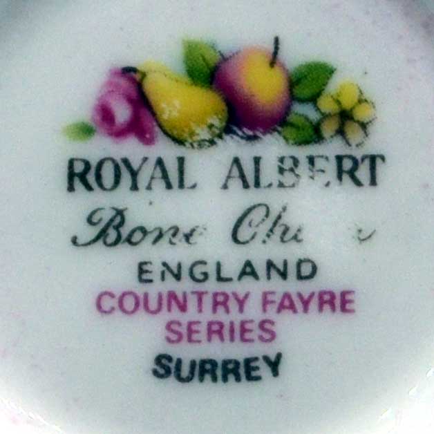 Royal Albert Country Fayre Surrey Floral China tea cup and saucer