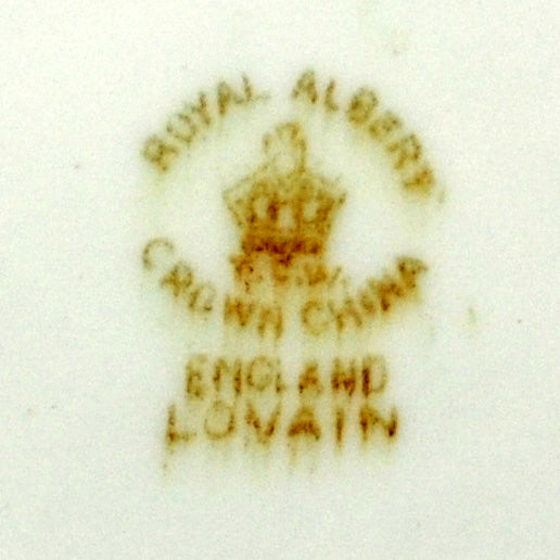 Antique Royal Albert Crown China Lovain mark 1917