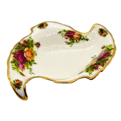 Royal Albert Old Country Roses China Leaf Dish