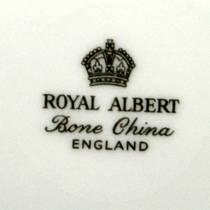 Royal Albert Floral China Forget Me Not Side Plate Silver Rim