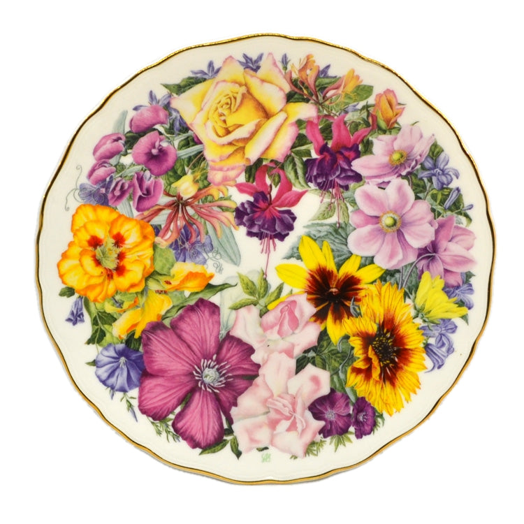 Royal Albert Floral China Birthday Bouquet Plate 1990