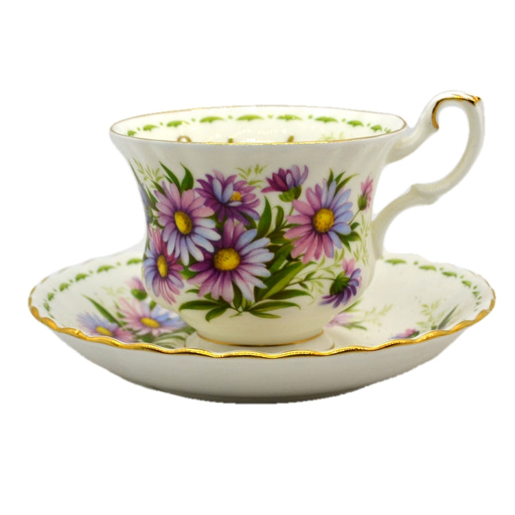 Royal Albert Flowers of the Month Series Floral China Tea Cup Michaelmas Daisy September