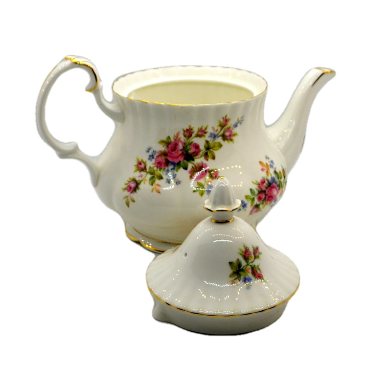 Royal Albert China Moss Rose Large Teapot