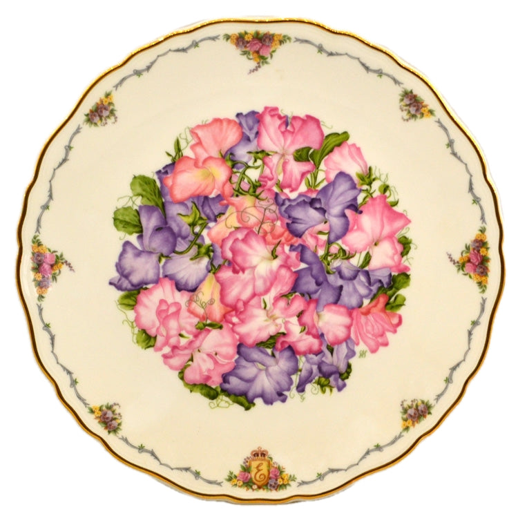 Royal Albert China Sweet Peas Plate 1990