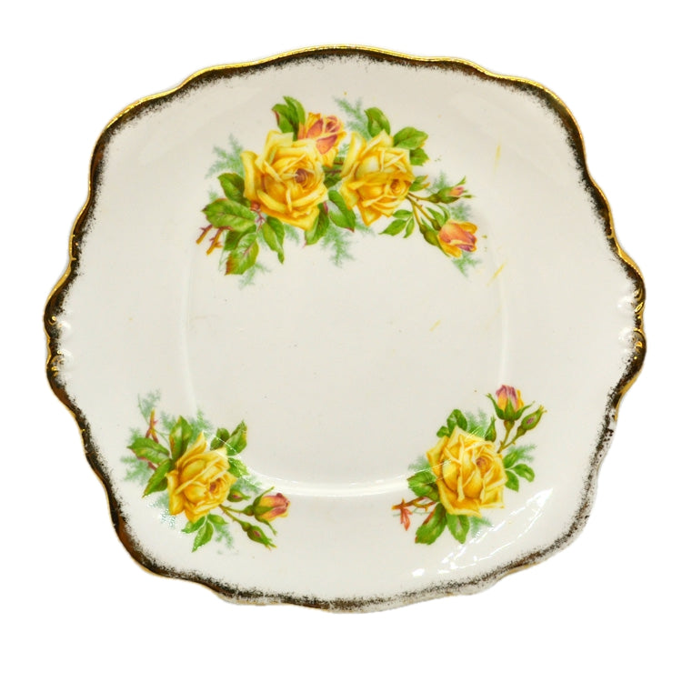 Vintage Royal Albert China Tea Rose Cake Plate