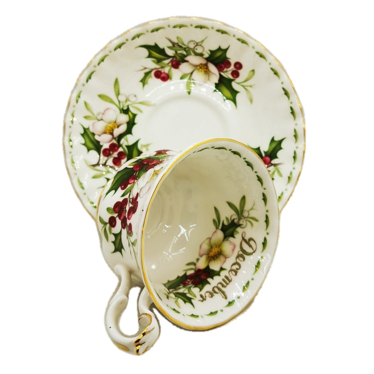 Royal Albert Flowers of the Month Series Floral China Tea Cup Christmas Rose December