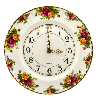 Royal Albert Old Country Roses Wall Clock