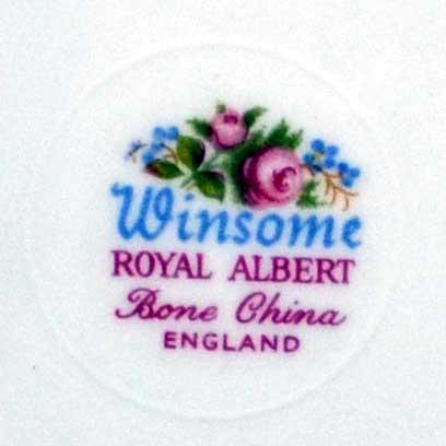 Royal albert winsome china mark