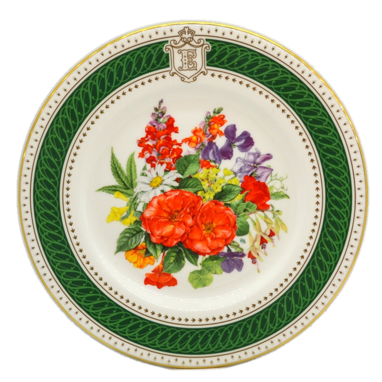 Royal Crown Derby China Royal Birthday Bouquet Plate 1985