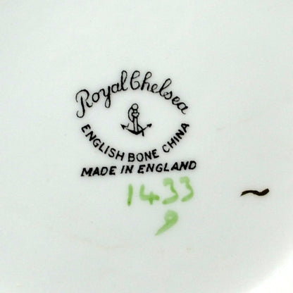 Royal Chelsea Pattern 1433 Pink Rose Bud Bone China mark