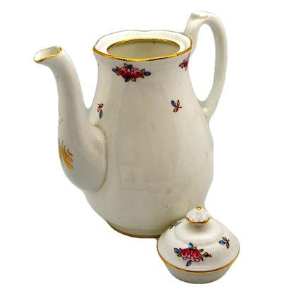 Royal Chelsea Pattern 1433 Pink Rose Bud Bone Floral China Teapot