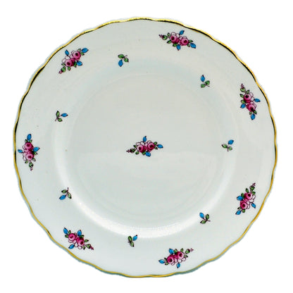 Royal Chelsea Pattern 1433 Pink Rose Bud Bone Floral China Dessert Plate