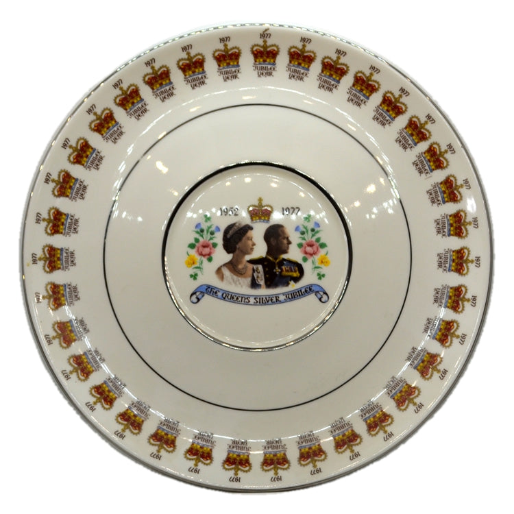 Royal China 1977 Silver Jubilee Charger Plate