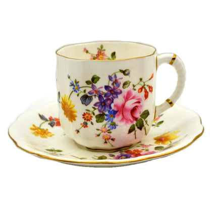 Royal Crown Derby Posies Demitasse Coffee Cup and saucer