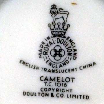 royal doulton camelt TC1016 china marks