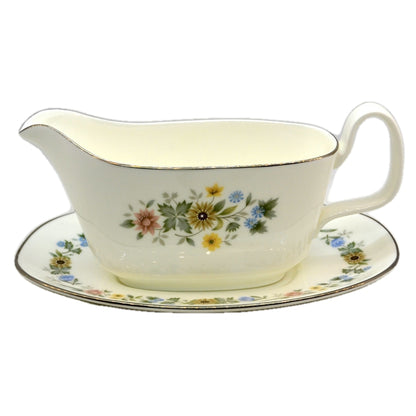 Royal Doulton Pastorale H5002 Gravy Boat Jug and Saucer