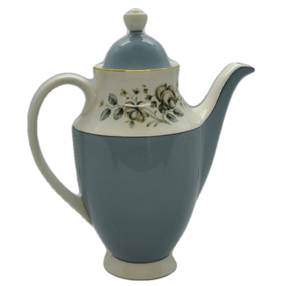 coffee pot rose elegans royal doulton china