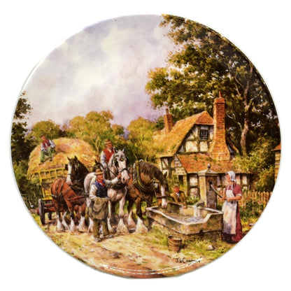 Royal Doulton China At The Water Trough 8-inch Plate No 1223B