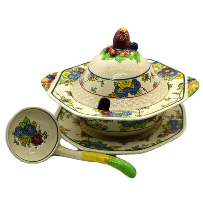 Royal Doulton China Cromer D4744 Saucer Tureen Set