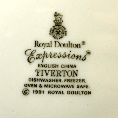 Royal Doulton Expressions Tiverton China Teacup and Saucer