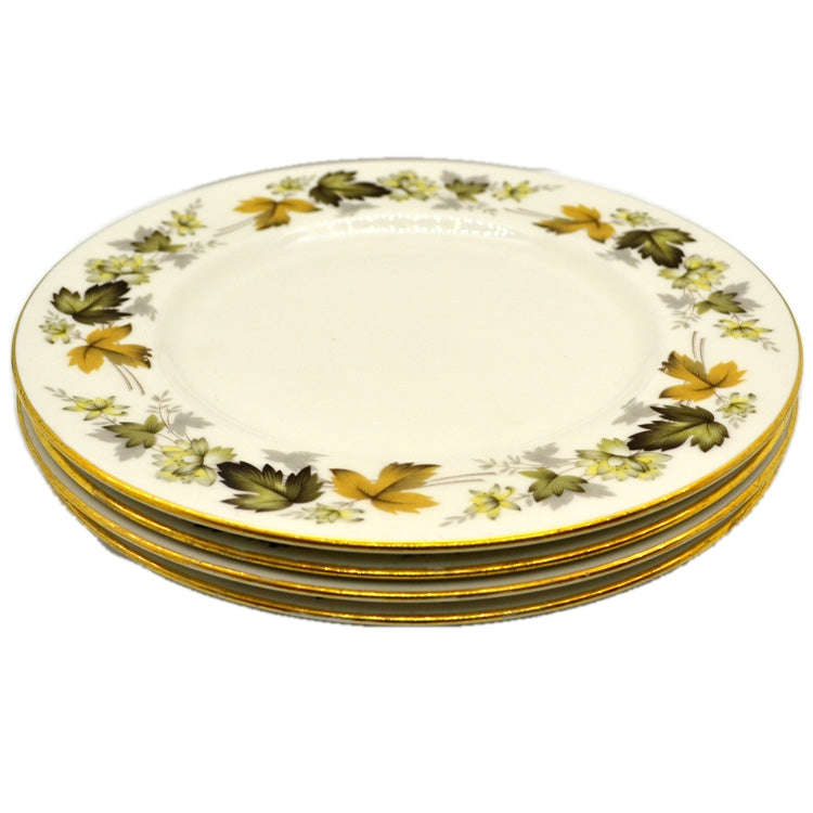 4 x Royal Doulton Larchmont Vintage China Dessert Plate 8-inch