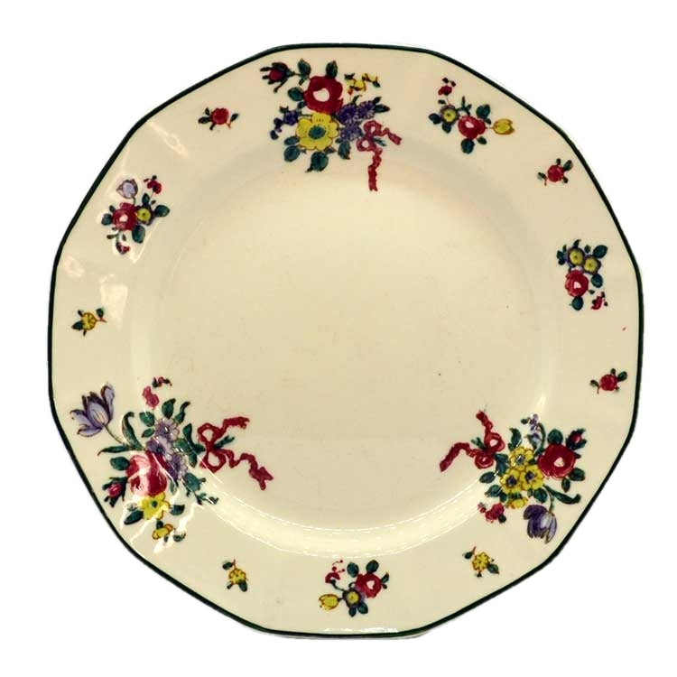 Old Leeds Spray Crescent Salad Plate authentic by Royal Doulton