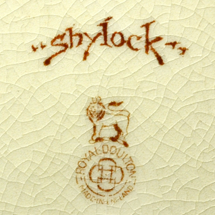 Royal Doulton Shylock D3596 China Mark