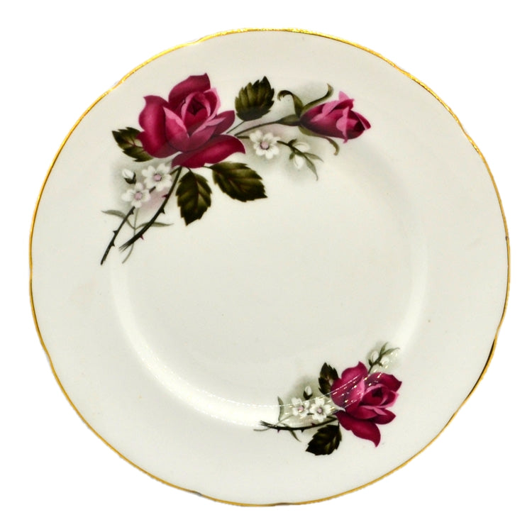 Royal Imperial China Everlasting Rose Side Plate c1960
