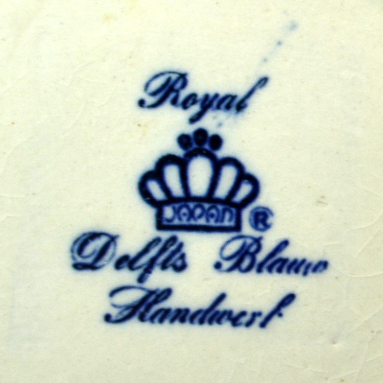 Royal Japan Delfts Blauw Handwerk Blue and White China Pitcher Jug