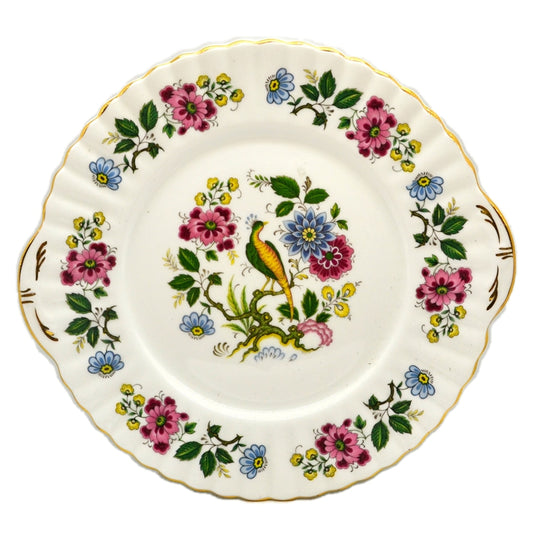 Royal Stafford China Bird of Paradise Cake Plate