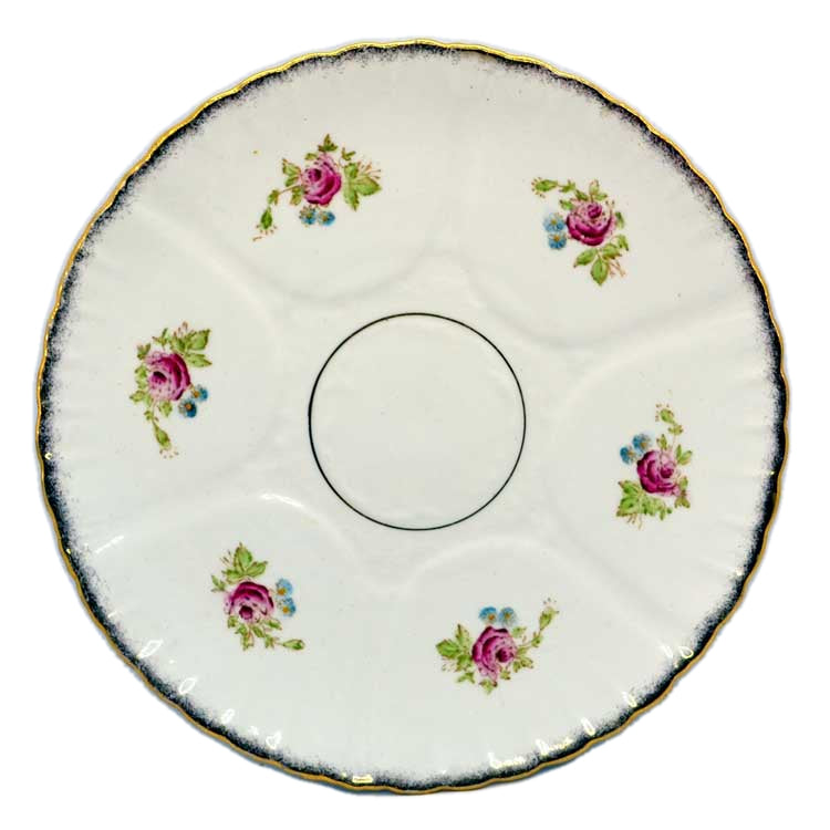 Antique Royal Stafford China Cake Plate Hand Painted Floral China