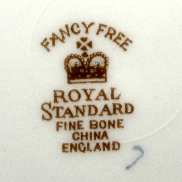 Royal Standard Bone China fancy Free Teacup and Saucer