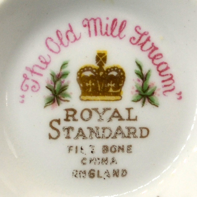 Royal Standard Bone China The Old Mill Stream Teacup and Saucer