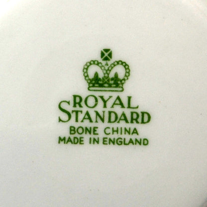 Royal Standard China White and Gold Saucer