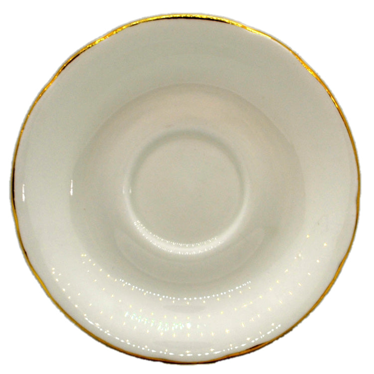 Royal Standard China White and Gold Saucer