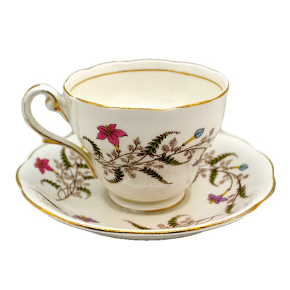 Royal Standard Bone China fancy Tree Teacup and Saucer