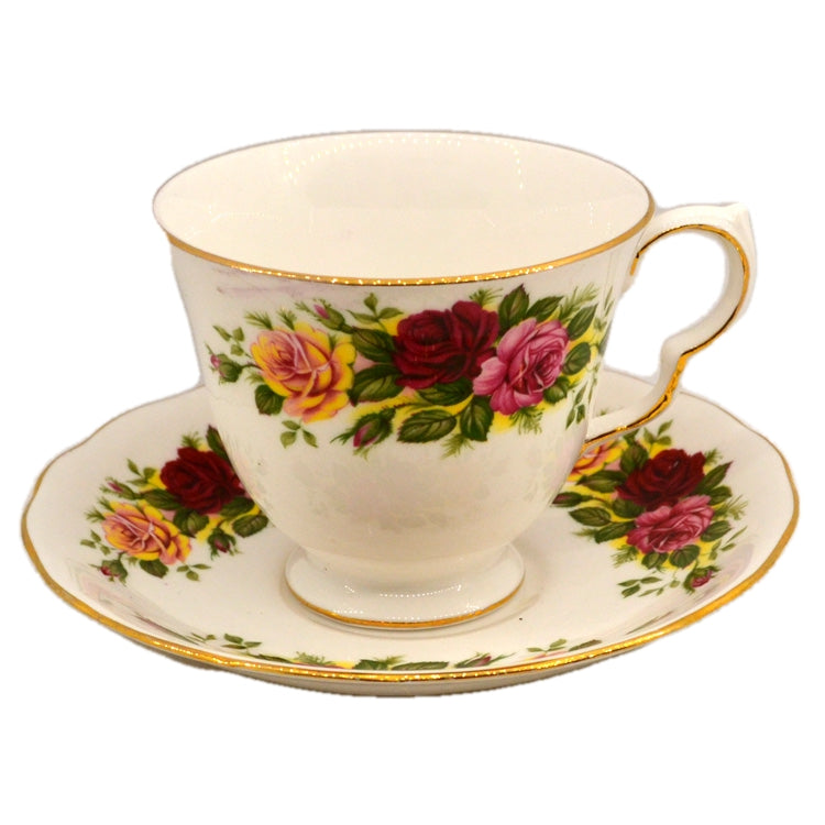 Royal Vale Ridgway Floral China 8281 Teacup and Saucer