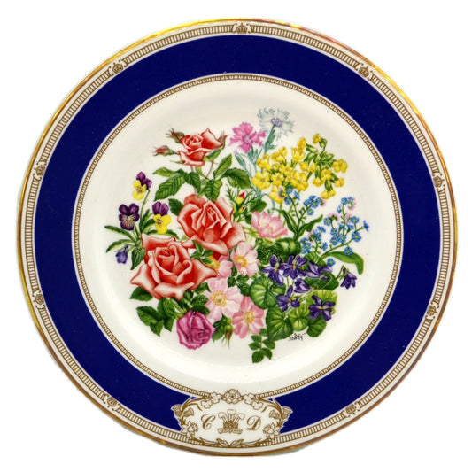 Royal Doulton China Royal Wedding Bouquet Plate 1981